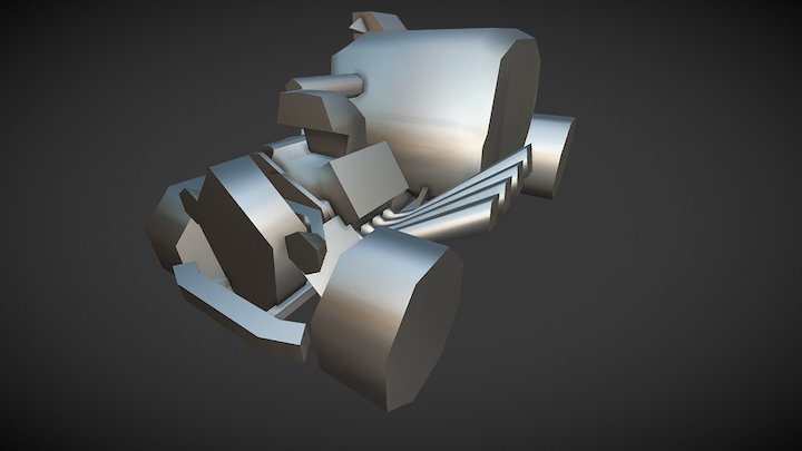 Some Twisted Metal Inspired Hotrod 3D Model