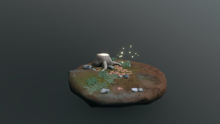 Shroom Island 3D Model