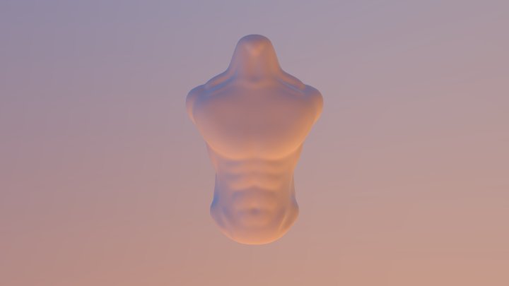 Male Bust 2 3D Model