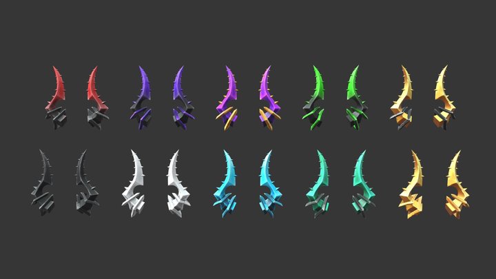 Horns Pack 3D Model