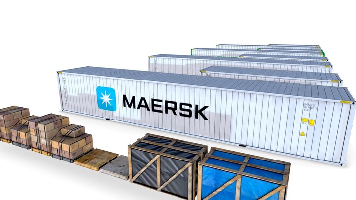 Reefer Containers 3D Model