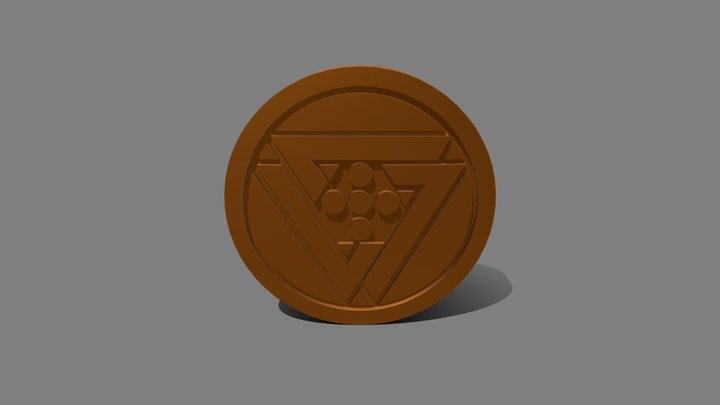 Degenesis Copper Coin Five 3D Model