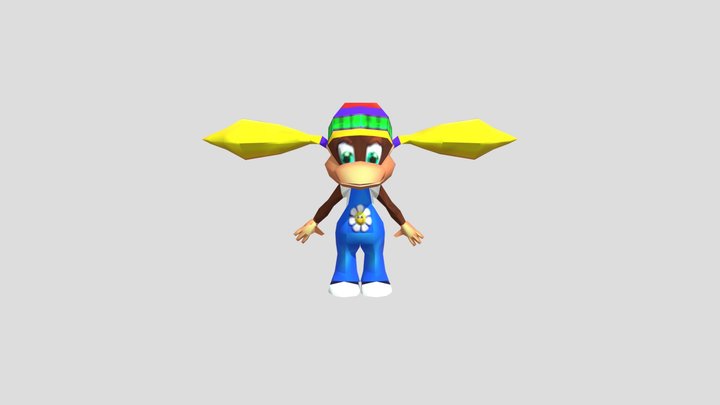 Tiny Kong From DK64 3D Model
