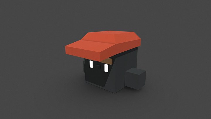 Hat Cube 3D Model