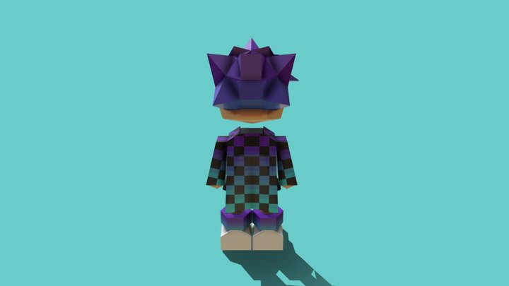 Low poly neon 3D Model