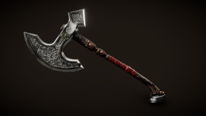 Medieval axe 3D Model