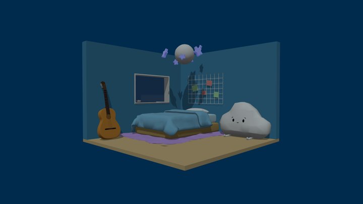 Ruhe Blue Room 3D Model