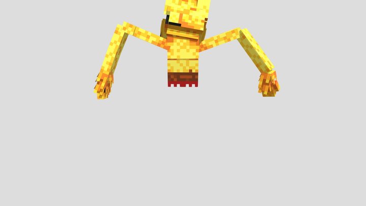 Shalked up dogday minecraft 3D Model