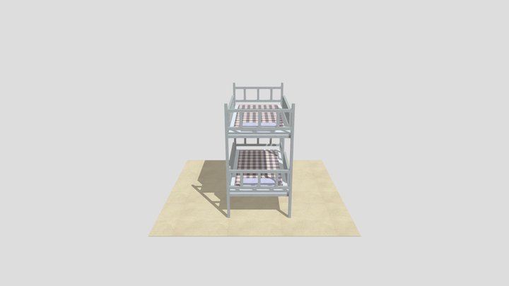 雙人床 3D Model