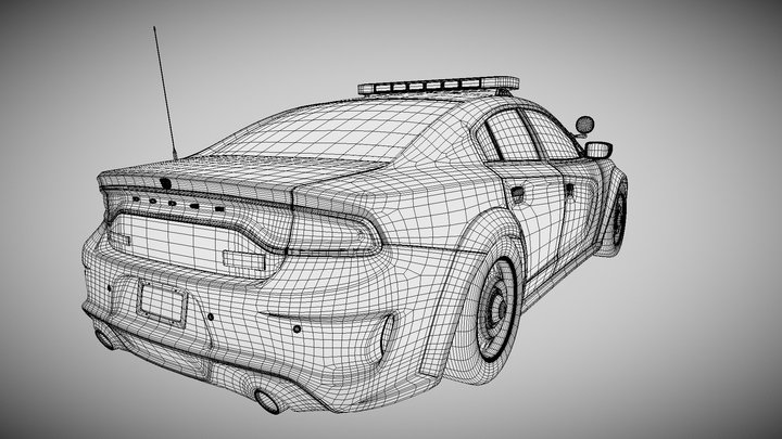 Dodge Charger Police 3D Model