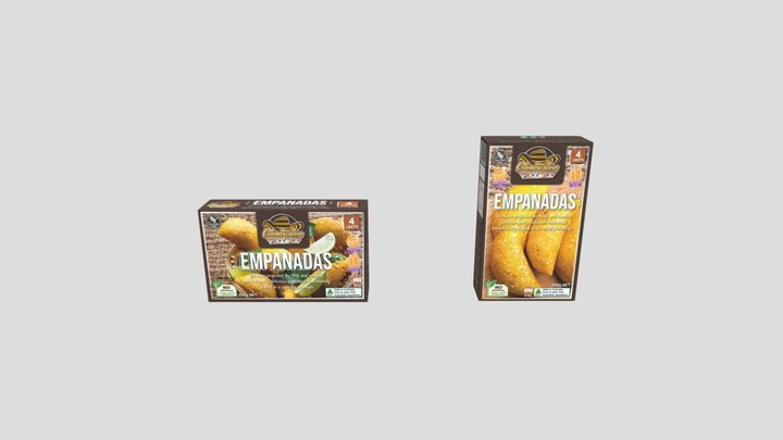 Empaque empanadas 3D Model