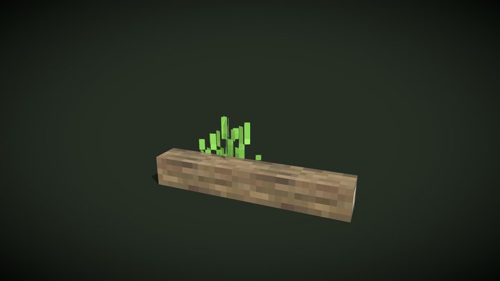 Minecraft Camp Stump 3D Model