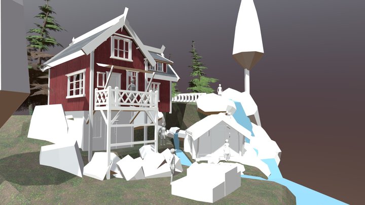 Forest Loner - WIP Diorama 3D Model
