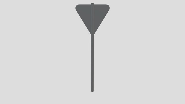 Triangle sign 1 3D Model