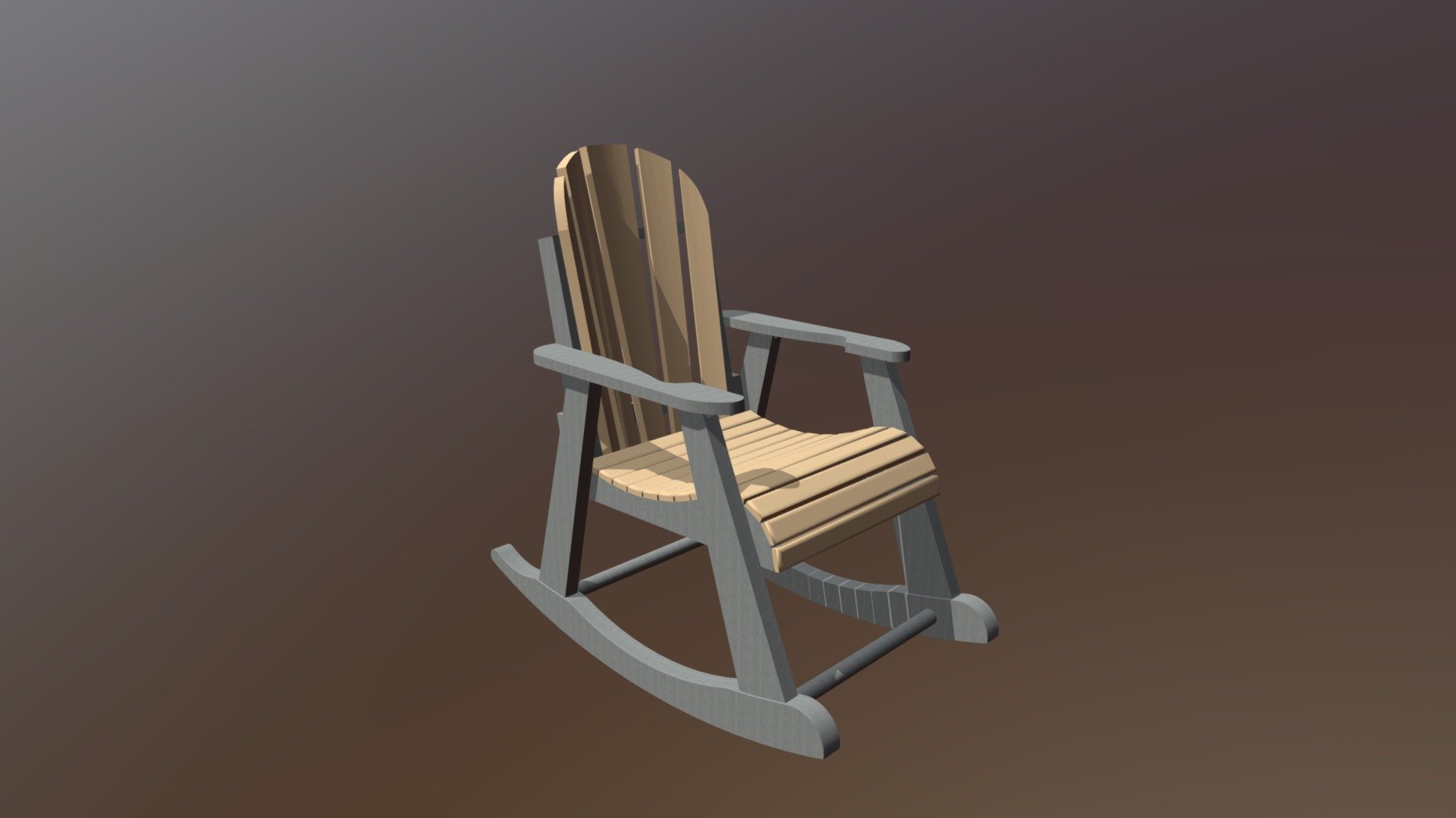rocking chair - 3D model by S-A [d58814d] - Sketchfab
