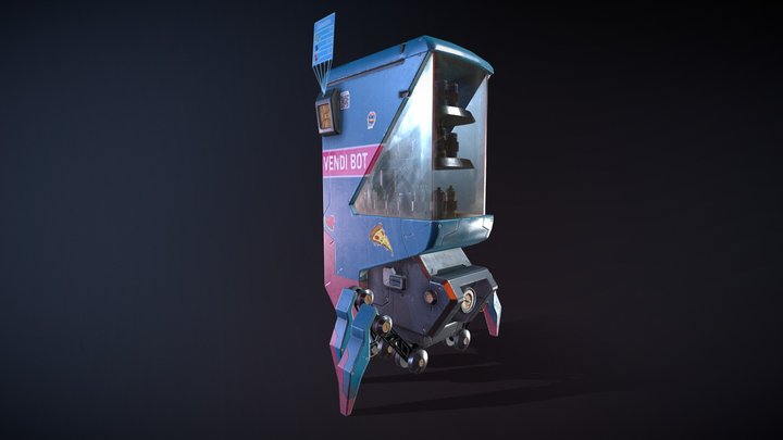 Vendibot - your walking vending machine 3D Model