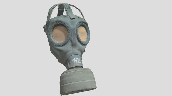 German WW2 Gasmask 3D Model