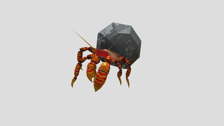 Hermit Crab 3D Model