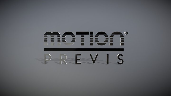 "MOTION PREVIS" - Brand Logo. 3D Model