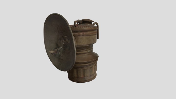 Oil Lamp Scan 3D Model