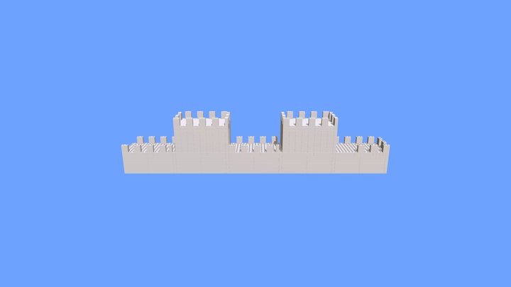 Great Wall Of China 2 Em Group 1 Copy 3D Model