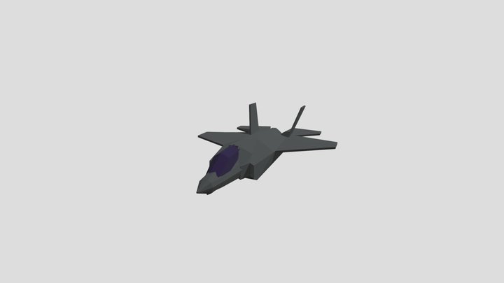 F35b lightning 2 low poly 3D Model