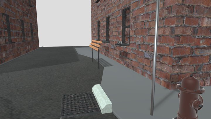 City Street Scene – Free 3D Model STL