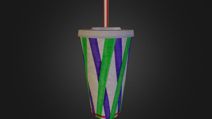 Low Poly Soda Cup 3D Model