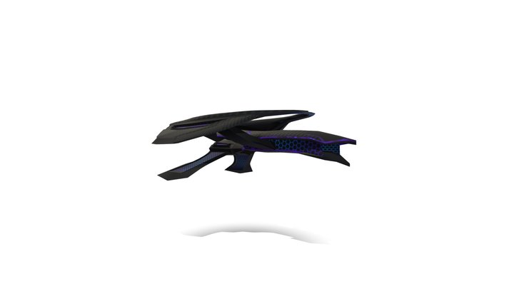 cruiser, spaceship 3D Model