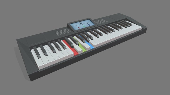 C major piano chord