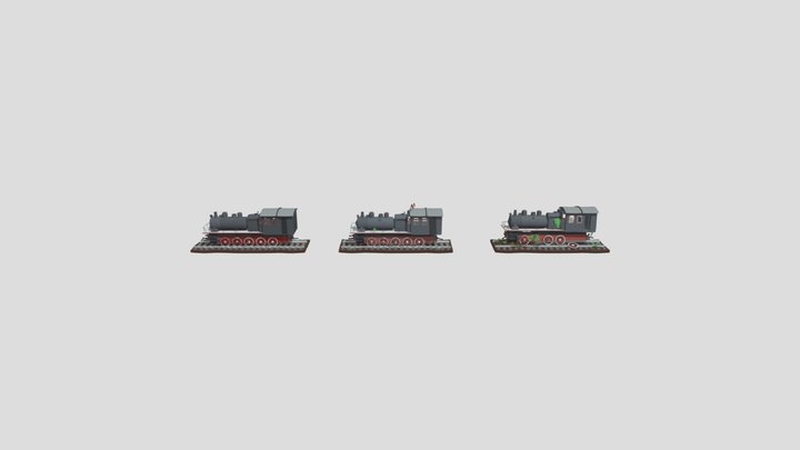 поезд 3D Model