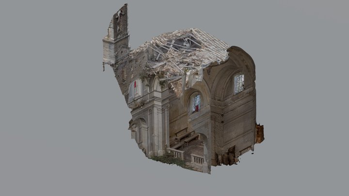 Old ruined Church 3D Model