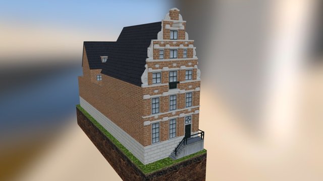 Dutch Canal House 3D Model