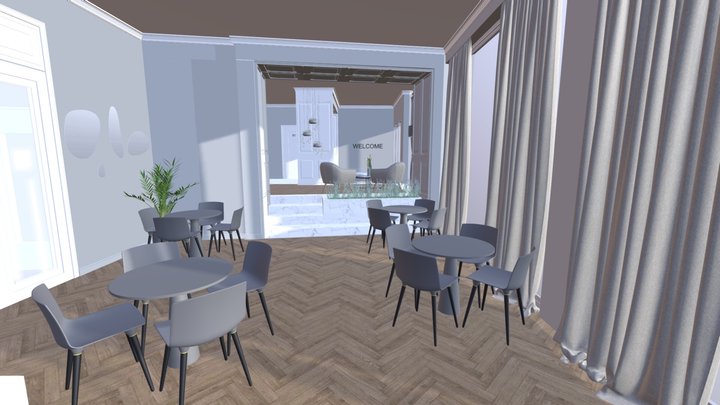 Redesign of 2 buildings into Boutique Hotel 3D Model