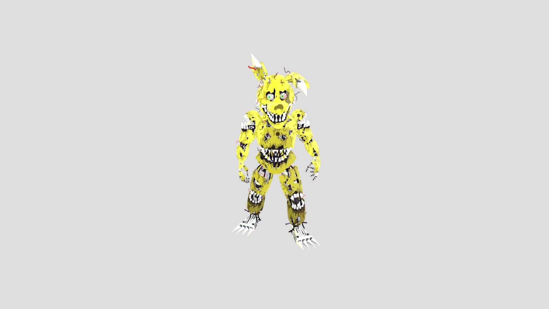 Nightmare-springbonnie - Download Free 3D model by shadow springbonnie  [d5933d7] - Sketchfab