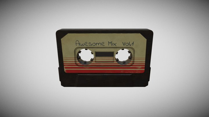 Cassette Tape 3D Model