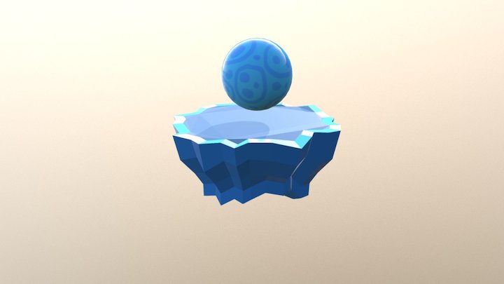 Blue Gauntlet 3D Model