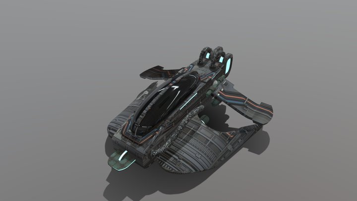 SPACECRAFT /RIGGED/ 3D Model