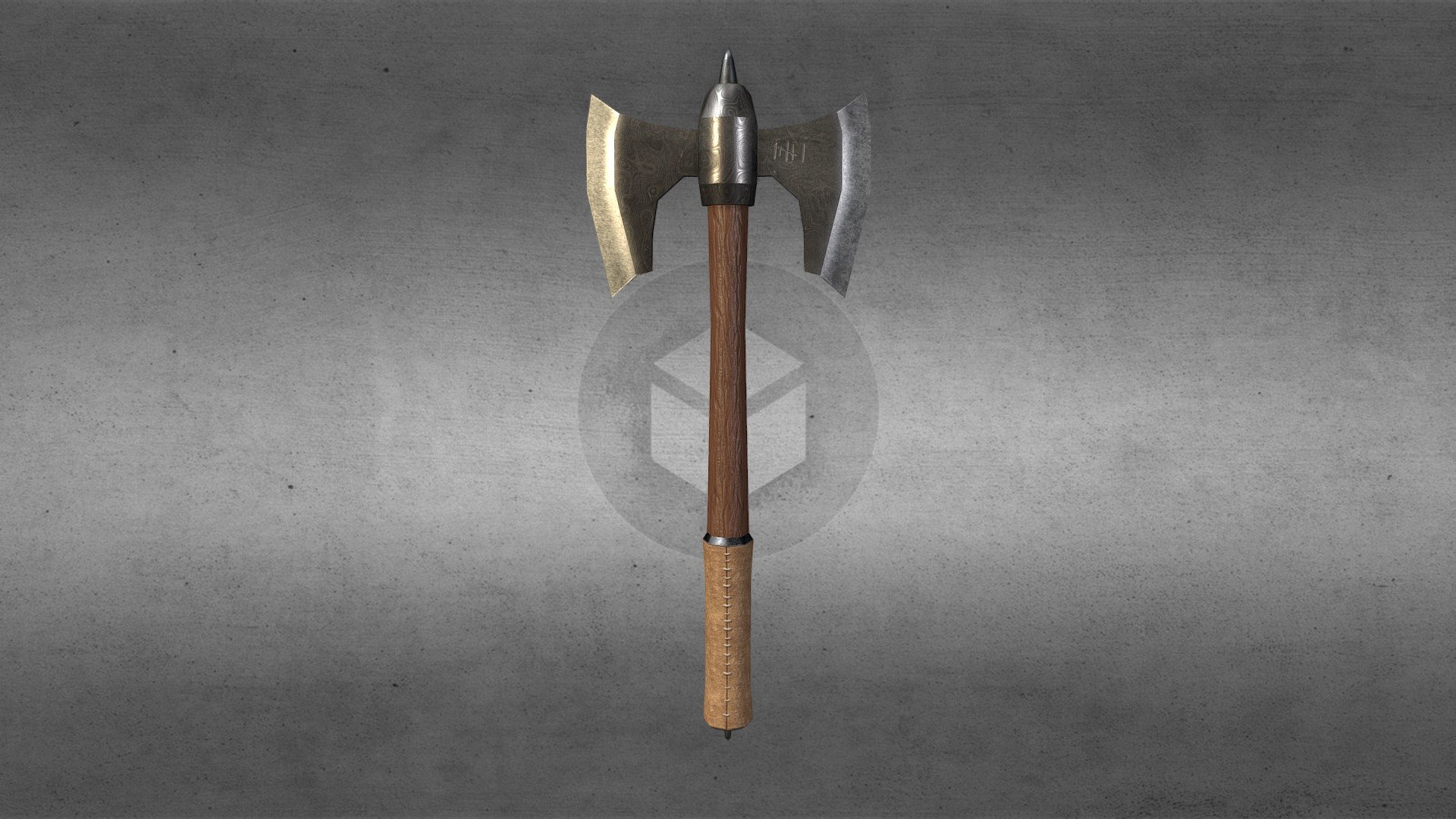 Damascus Battleaxe