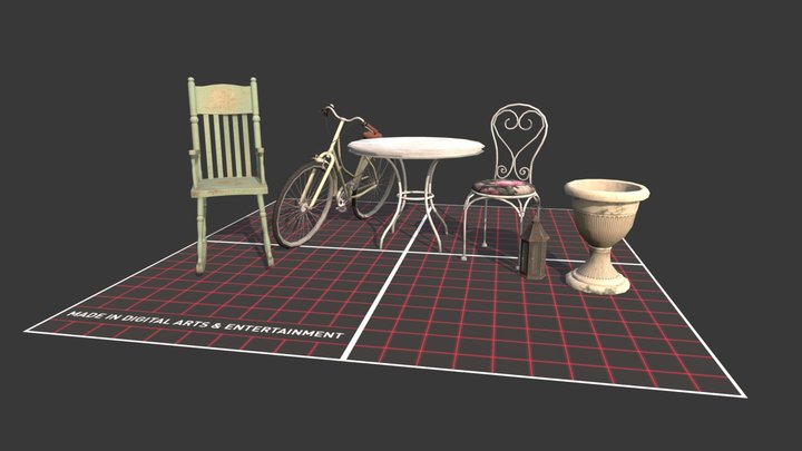 DAE 5 Finished props - Grandma's house 3D Model