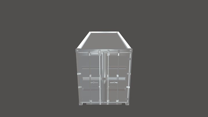 Container - before textures 3D Model