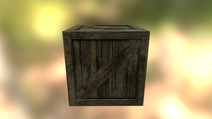 Wooden crate 3D Model