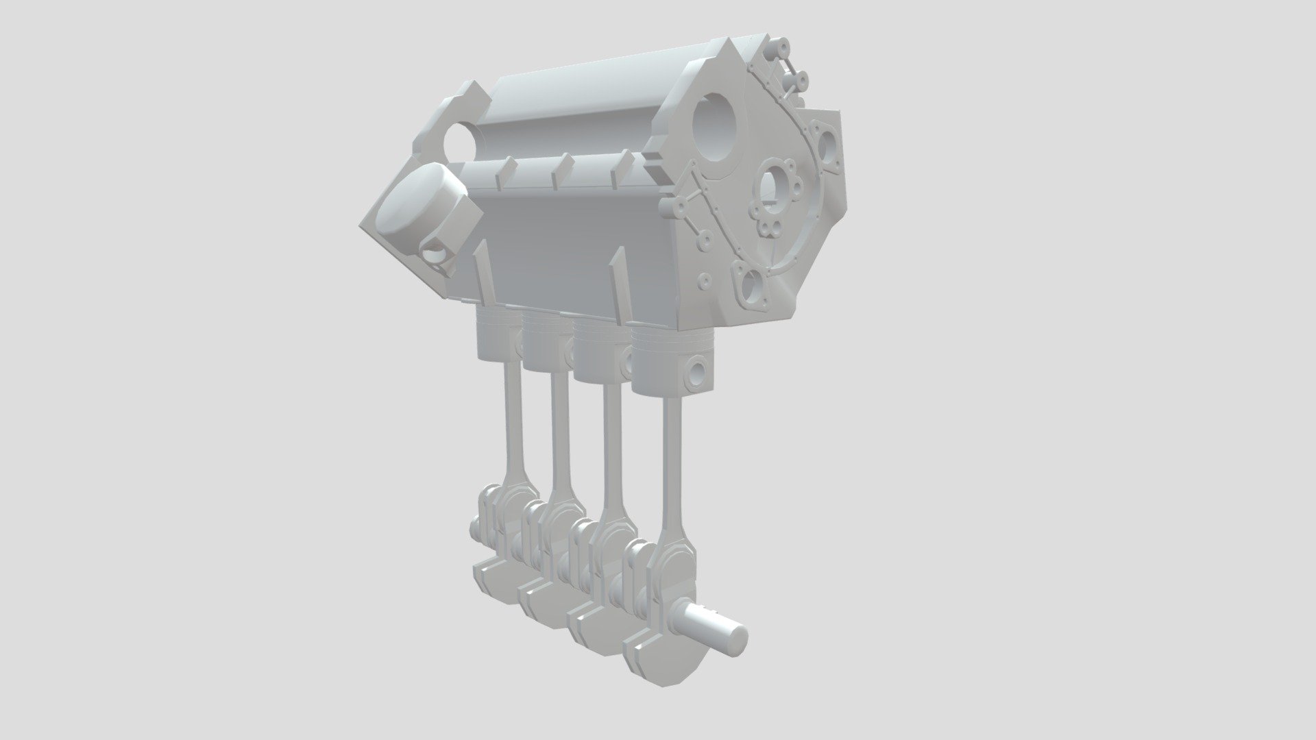 Engine-block - 3d Model By Panda (@panda ..) [d59804c] - Sketchfab