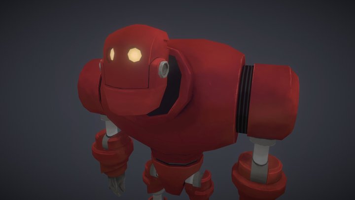 Red Robot 3D Model