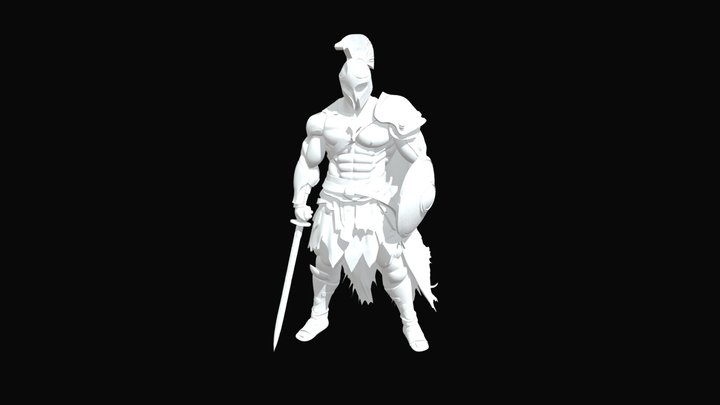 Gladiator Full Body Character 3D Model