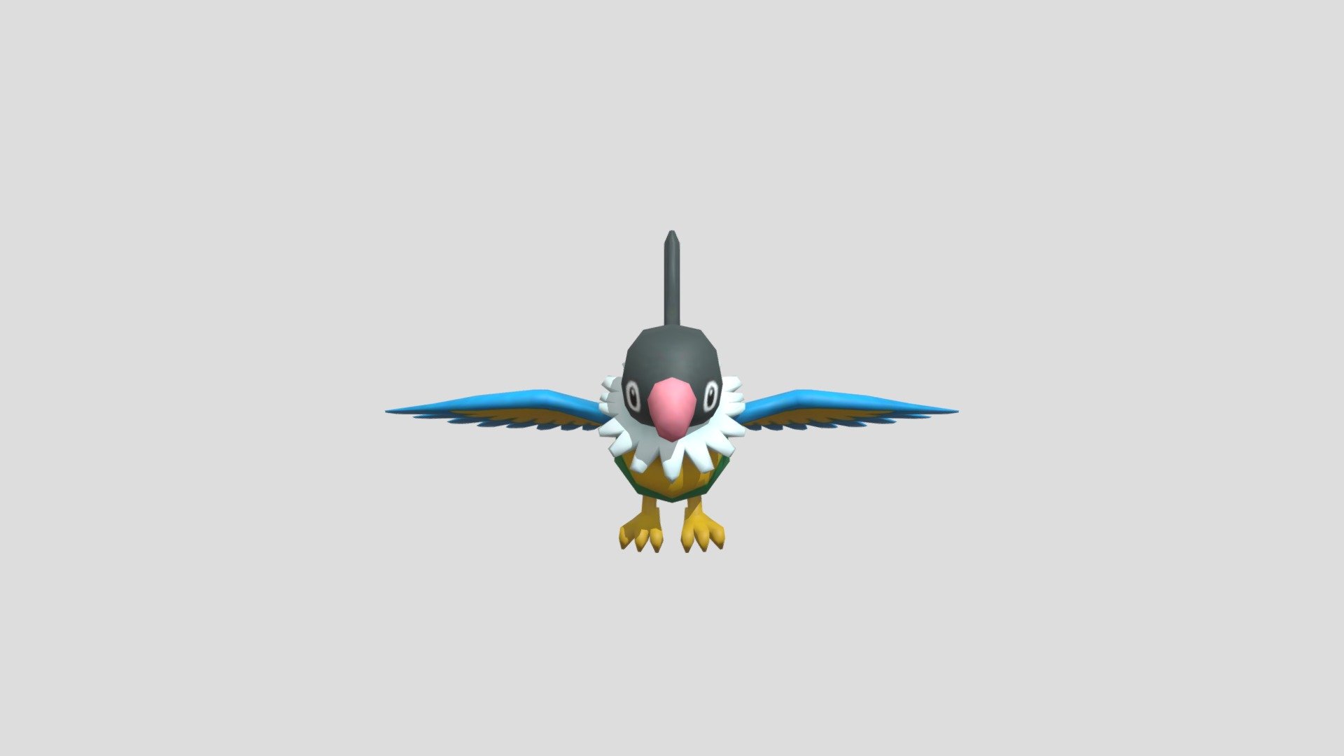 3DS - Pokemon Super Mystery Dungeon - 441 Chatot - 3D model by ...