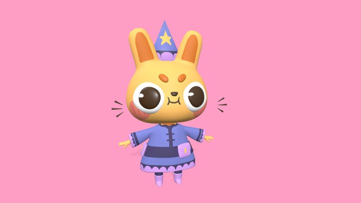 conejo mago 3D Model