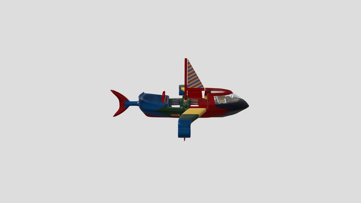 The Aqua Macaw 3D Model