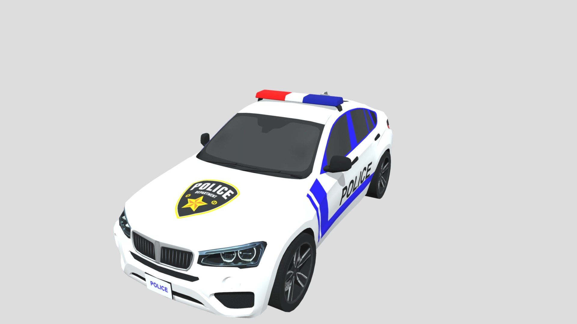 police car loo poly car - 3D model by M.IMRANIQBAL (@Imran.Iqbal1 ...