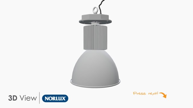 High Bay LED 120W w/EPCOM18i3 connector 3D Model